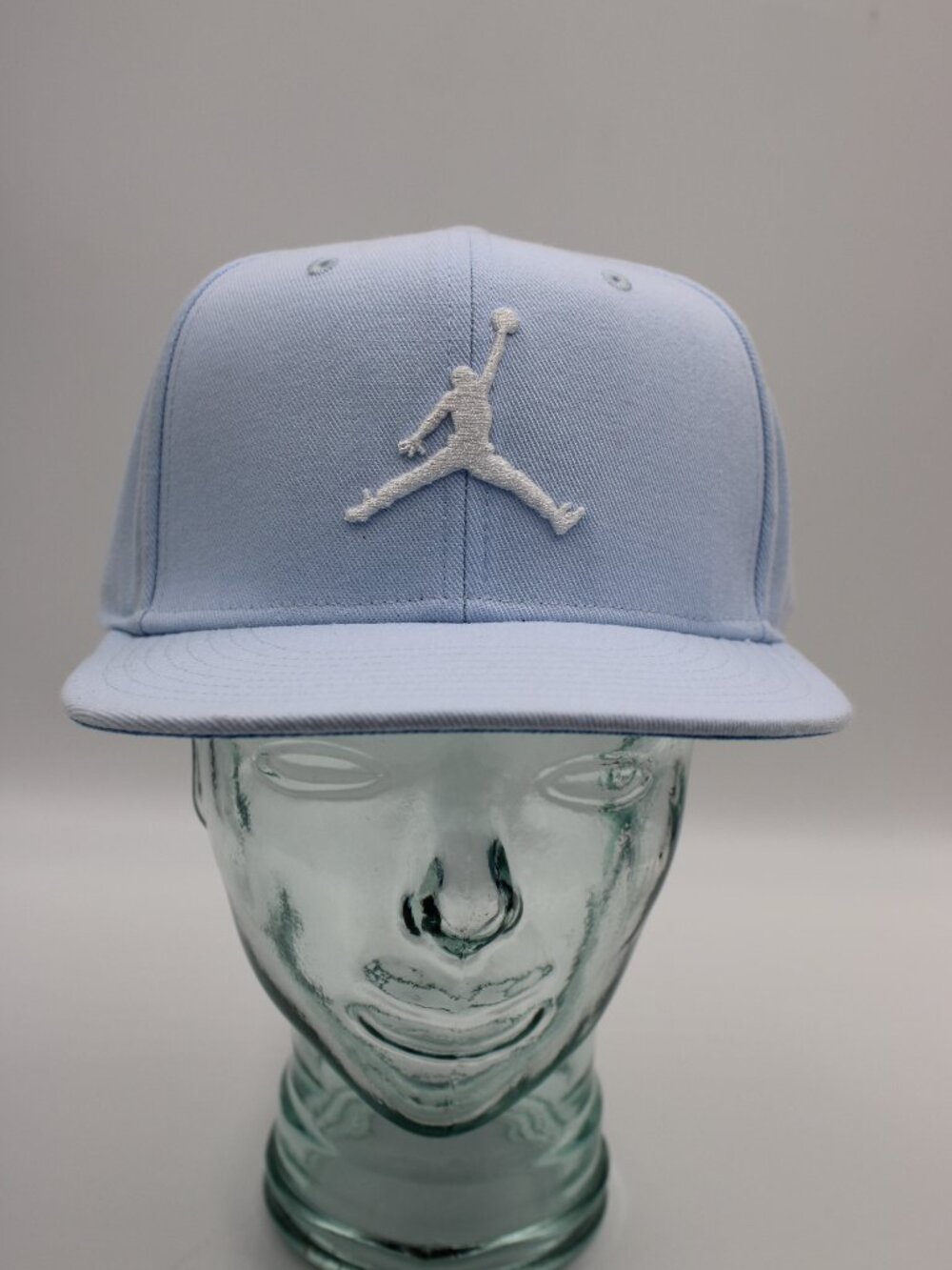 Air Jordan Hat Light Blue Embroidered Logo Jumpman SnapBack Pro Cap Size M/L